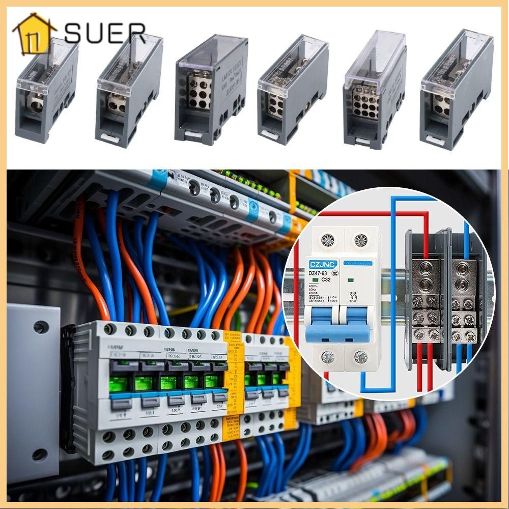 SUER1EN Distribution Box, One in Multiple out Universal Din Rail ...