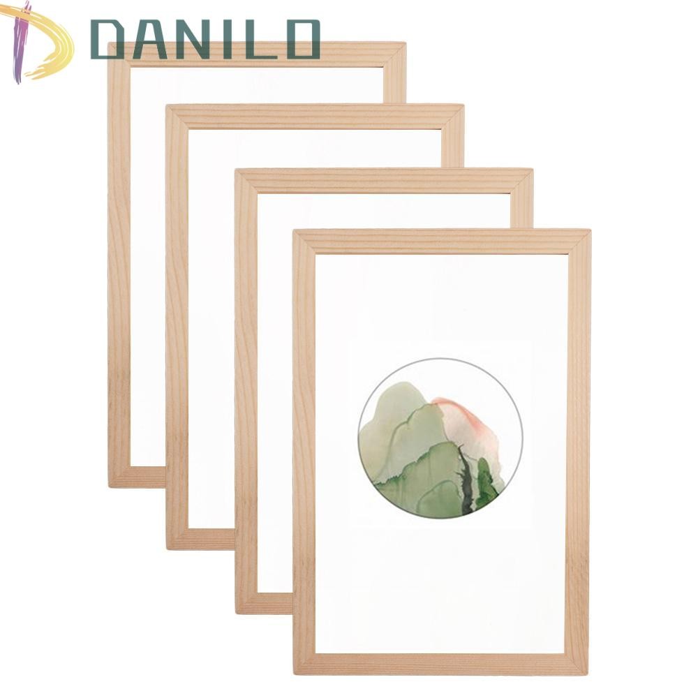 DANILO1 DIY Blank Clay Frames, Art Puzzle Holder DIY Handcraft Wooden ...