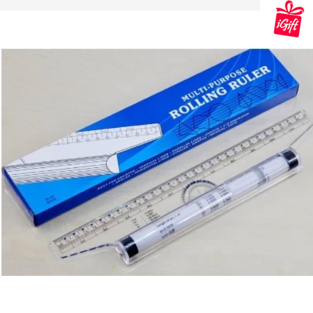 Multi Purpose Rolling Ruler 30cm/Angle Parallel Ruler Roller Design ...