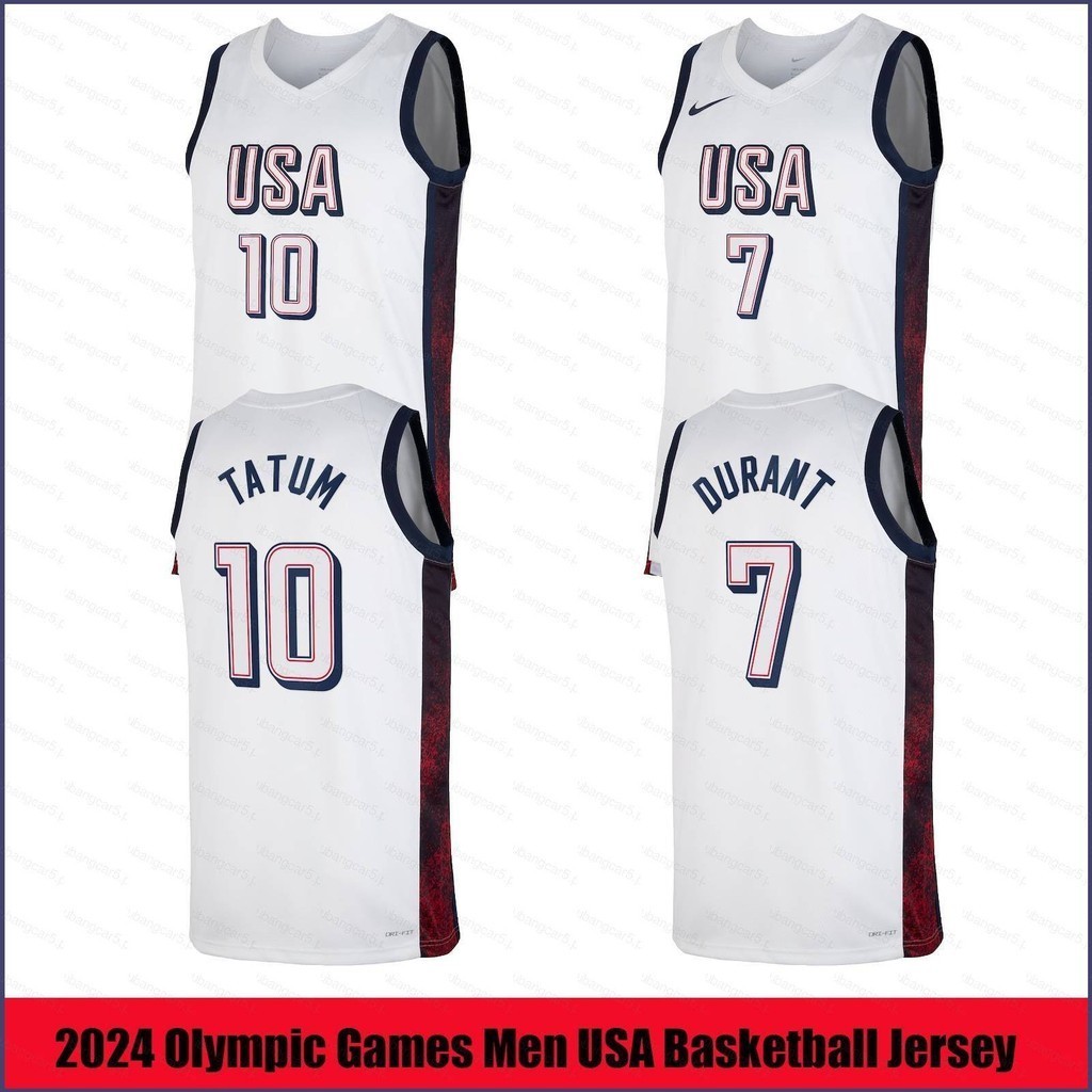 2023-24 Olympic Men's Team USA Kevin Durant Blue Basketball Jersey ...