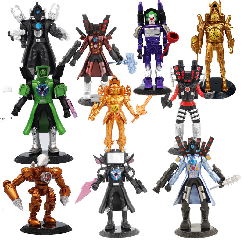Skibidi Toilet Cameraman Speakerman Clockman Action Figure Doll Toy ...