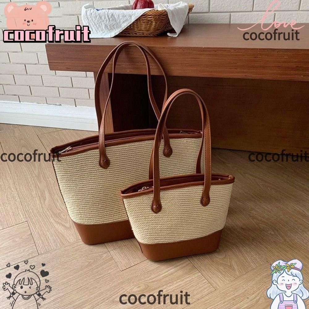 “Coco” straw handbag.