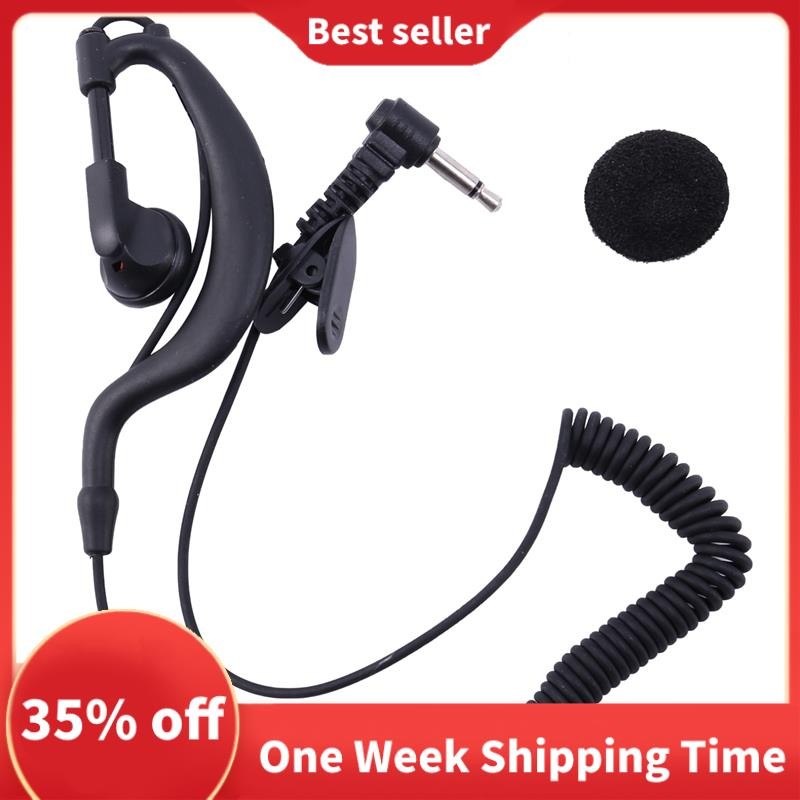 Available Ear Hook Earphone 3.5mm G Shape Jack Listen Only Earpiece