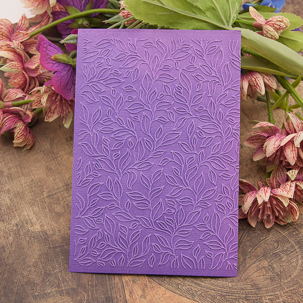 DIY Scrapbooking Plastic Flower Embossing Folder Template for Album ...