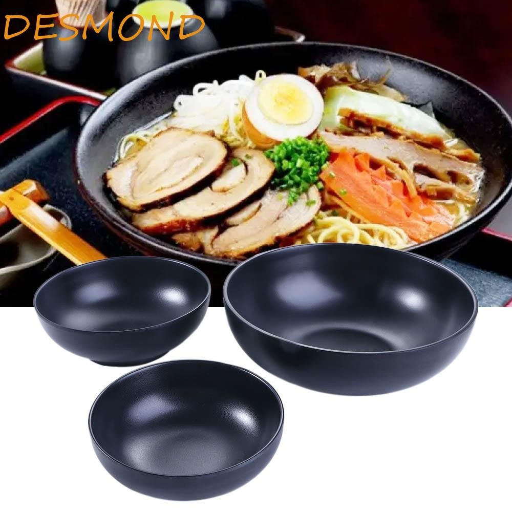 DESMOND Ramen Bowl Black 5 Sizes Food Container for Noodle,Salad,Soup ...