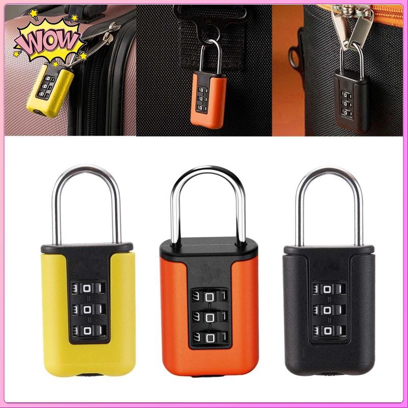 [ 3 Digit Combination Lock Non Destructive Check Luggage Password Lock ...