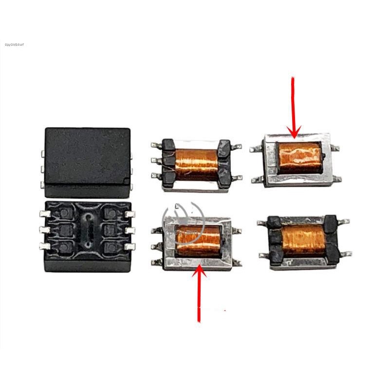 COD☆5pcs SMD Audio Transformer 600:600 1:1 Isolation Permalloy Digital ...