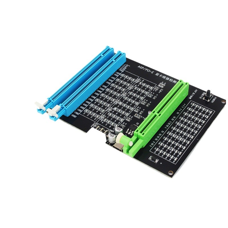 AGP PCIE graphics card detector CPU with light test seat dummy load