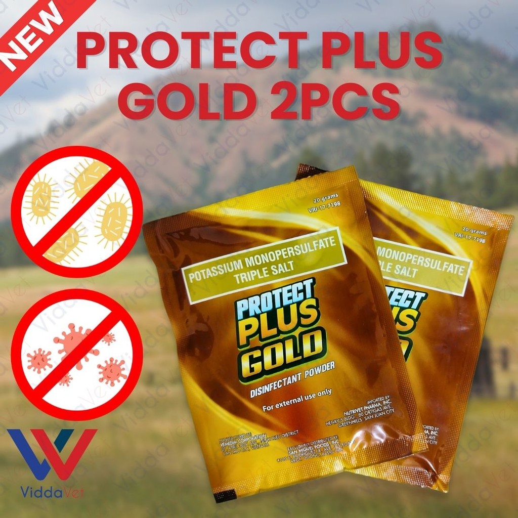 2PCS 20g Protect Plus Gold Disinfectant Powder for piggery farm house ...