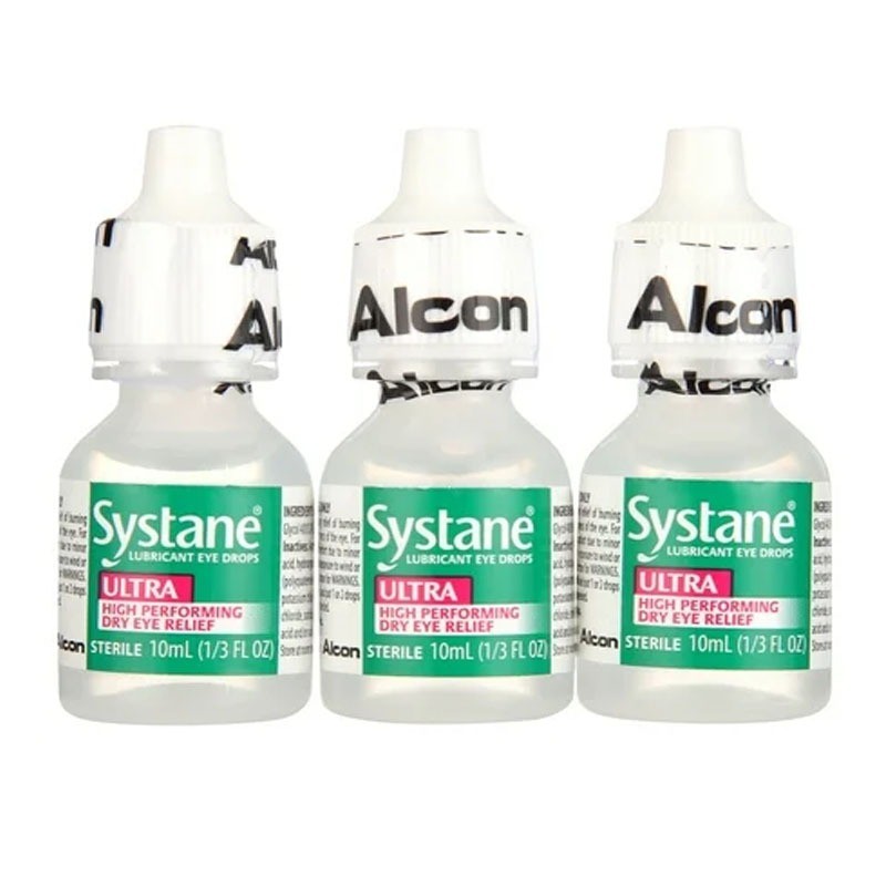ALL SKY Systane ULTRA Lubricant Eye Drops, 10ml each (pack of 3 ...