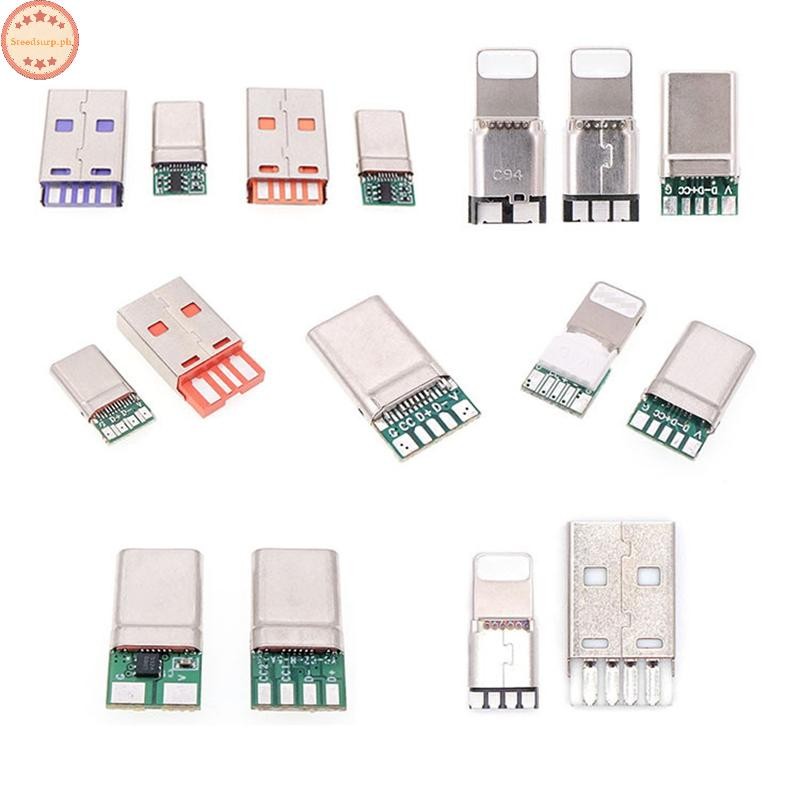 SURP Fast Charge Type-C USB 65W 5A Male Connector Welding With 5Pin PCB ...