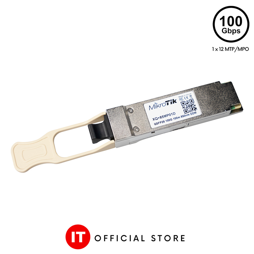 MikroTik XQ+85MP01D - 100Gbps 1 x 12 MTP/MPO QSFP28 MM Module up to 100 ...