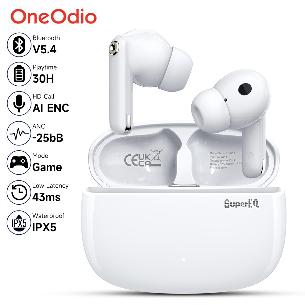 Oneodio SuperEQ S10 Bluetooth Earphones Active Noise Cancelling