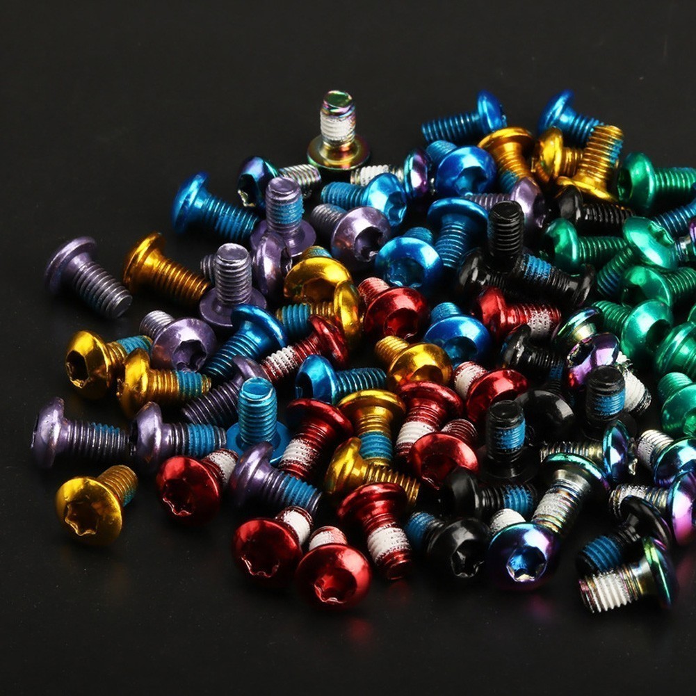 【HOT】12pcs M5x9mm Disk Brake Rotor Bolts Steel T25 Bike Bicycle Brakes