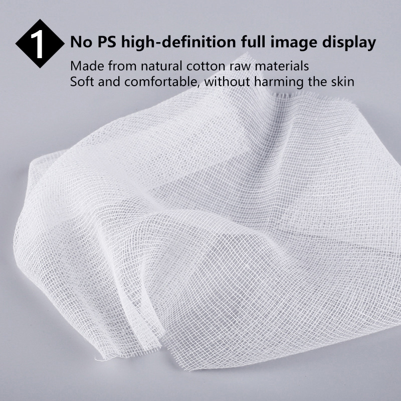 icebrightbeauty 100pcs Disposable Spa Face Gauze Mask Paper Sheet