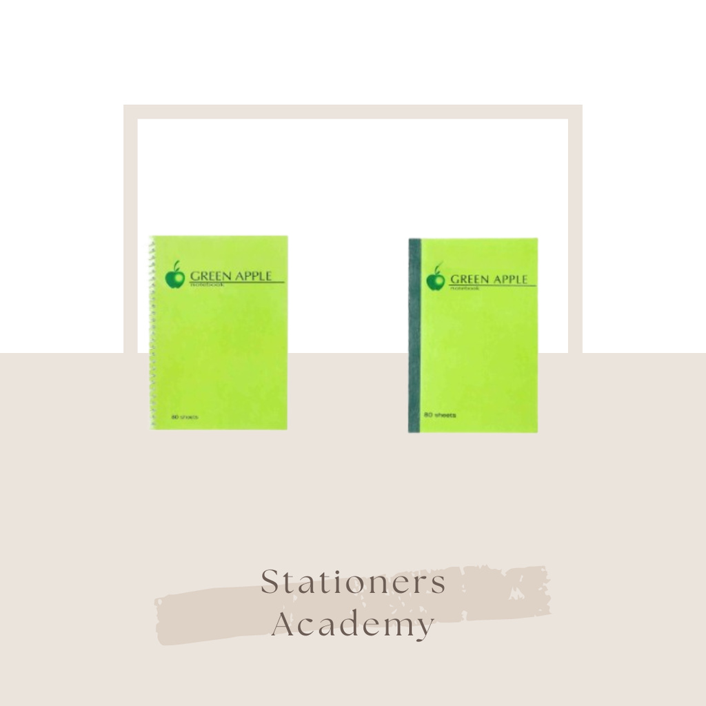 3 PCS Green apple notebook 3.5x5 & 4x6 | Shopee Philippines