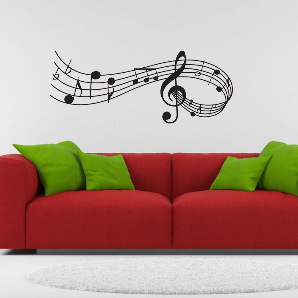 Music Notes Band Room Home Removable Wall Stickers Decals Wall Diy