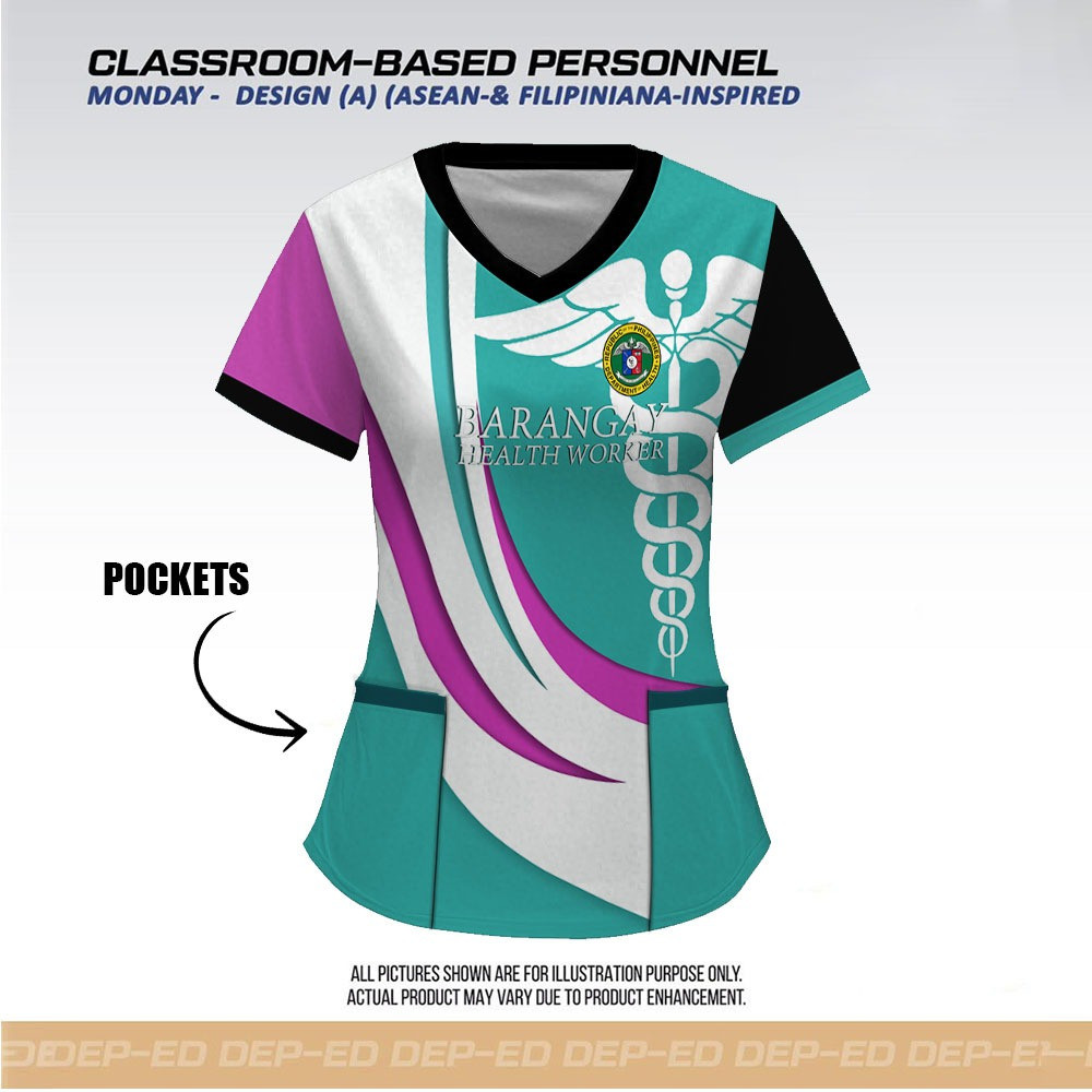 Pockets on Both Sides (Bhw&Barangay Health Worker) Tshirt Full ...