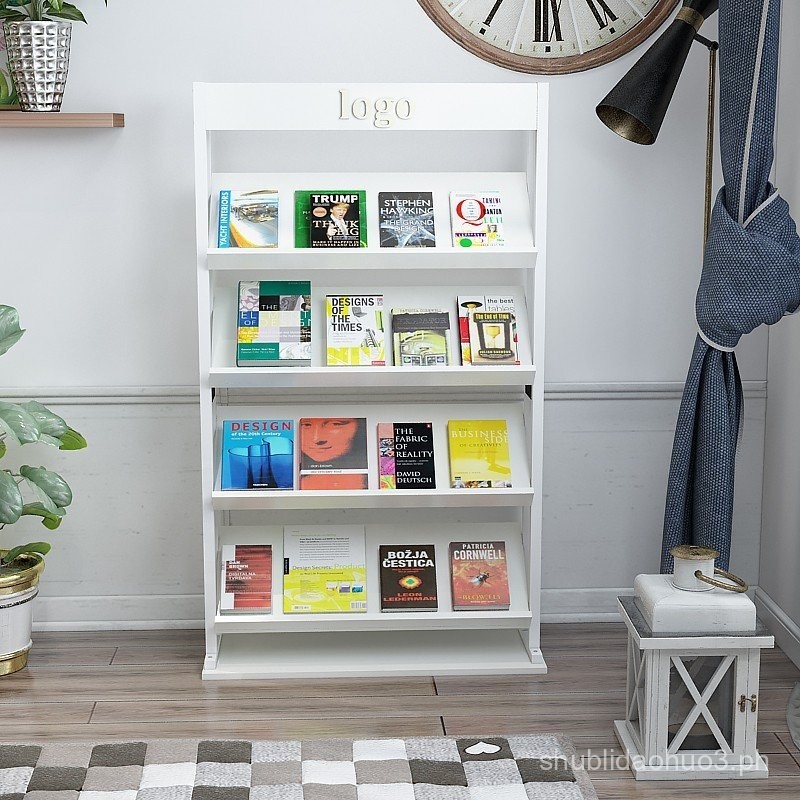 Bookshelf Newspaper Rack Office Magazine Rack Magazine rack Floor ...