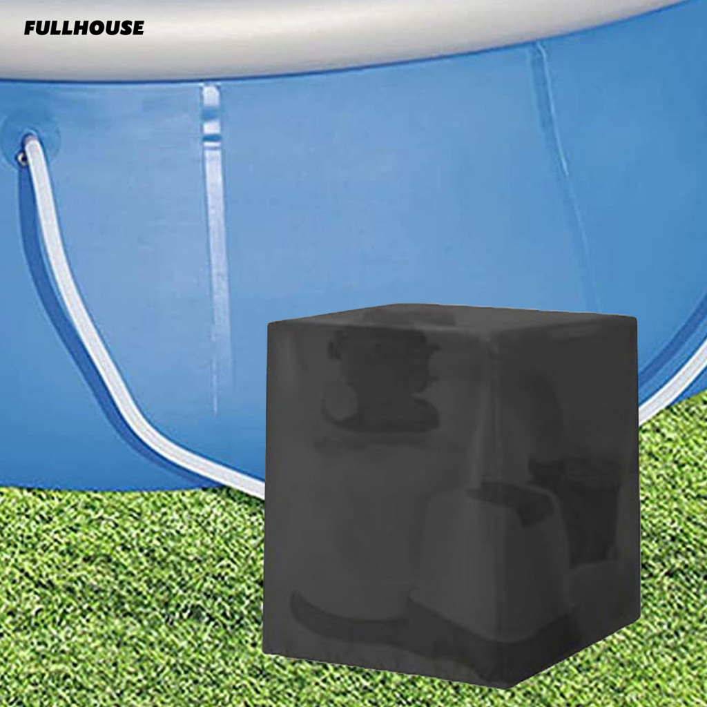 420d Oxford Cover Waterproof Sand Filter Pump Cover - Heavy Duty Protection For INTEX Pool Filters 27.6x25.6x21.6in Outdoor Pool Equipment Protection