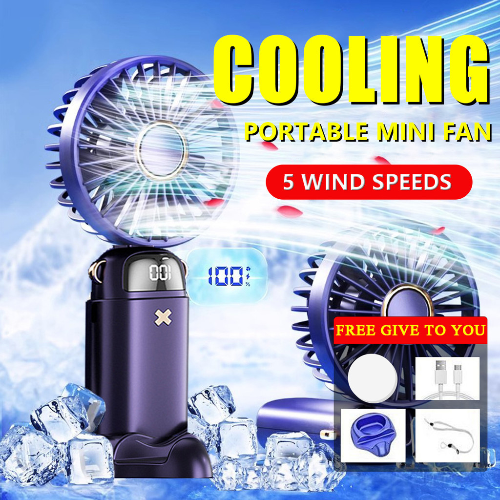 Mini 5 Speed Adjustable Cooling Fan Portable Aromatherapy Fan with ...