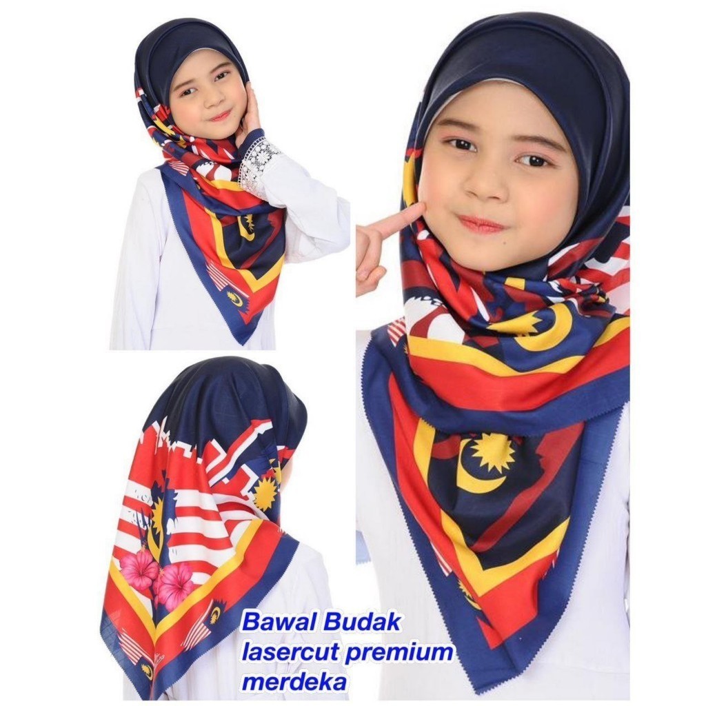 Hijab bawal merdeka boy lasercut hijab bawal boy cototton | Shopee ...