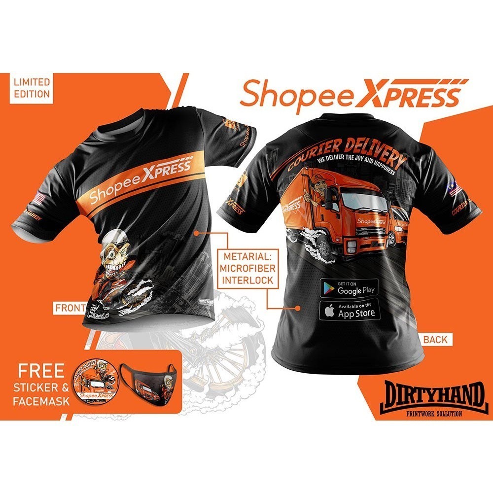 [Ready Stock] 2024 JERSEY COURIER SERVICE LORRY BLACK Version] JERSEY