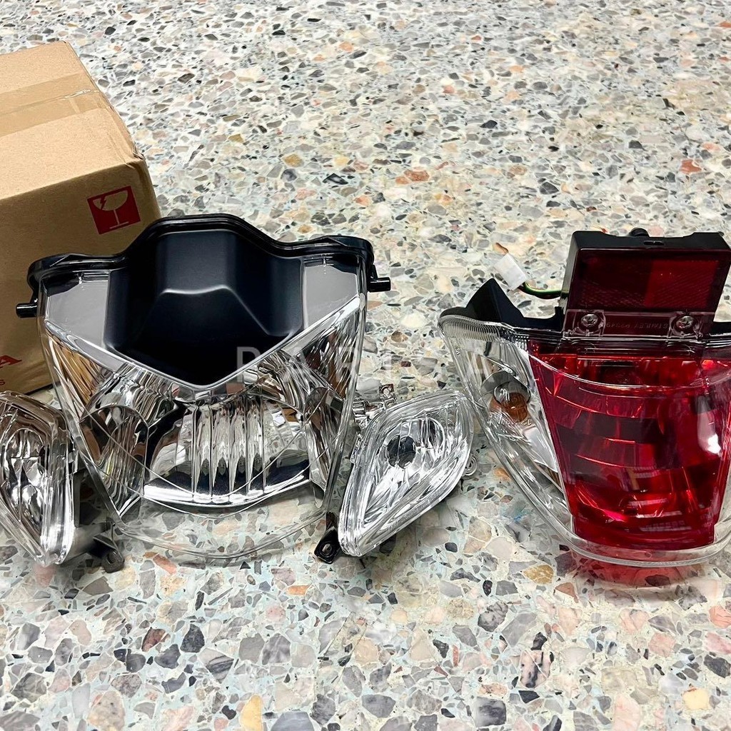 Headlight Set Tail Lamp Turn Signal W125 Pointed Front Clear Color