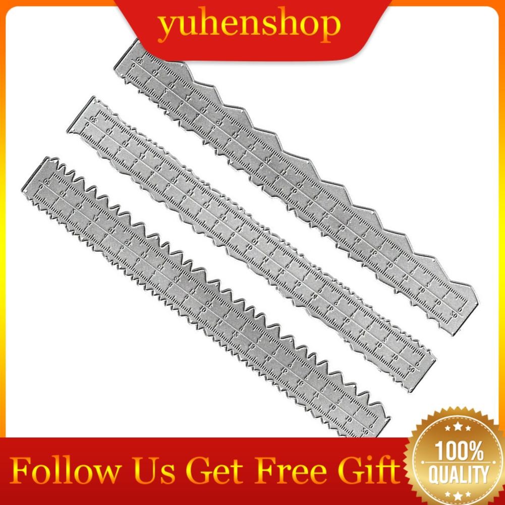 Yuhenshop Paper Tearing Ruler Irregular Edges Unique Shape for Card ...