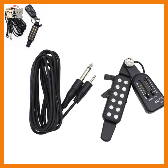 SA AQ-601 Acoustic Guitar Pickup With Volume Tone Control Guitar Preamp ...
