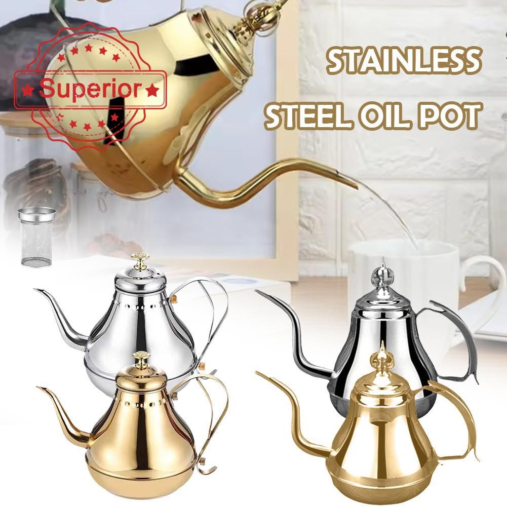 Stainless Steel Used Oil Container With Strainer Set Kitchen Oil Filter ...