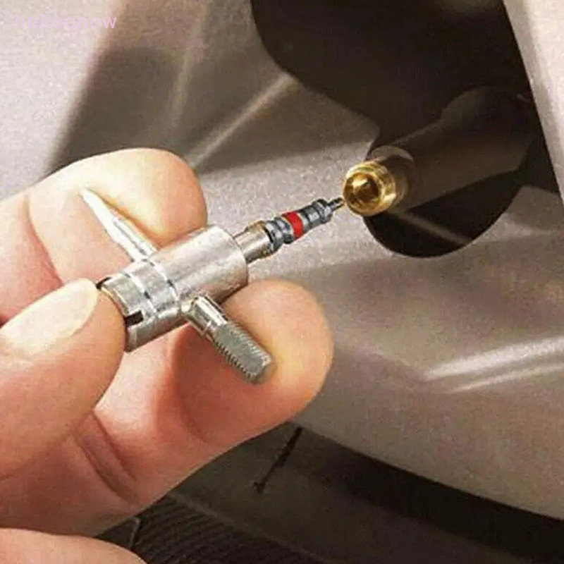 JIN 1 Set Tire Valve Service Kit 4 Valve Cores 4 Valve Caps 1 Stem For