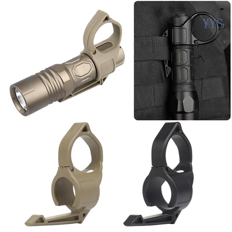 YYS Tactically Flashlight Holder Nylon Finger Release Ring with Pocket ...