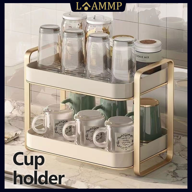 Drip cup holder detachable tray kitchen storage rack storage rack ...