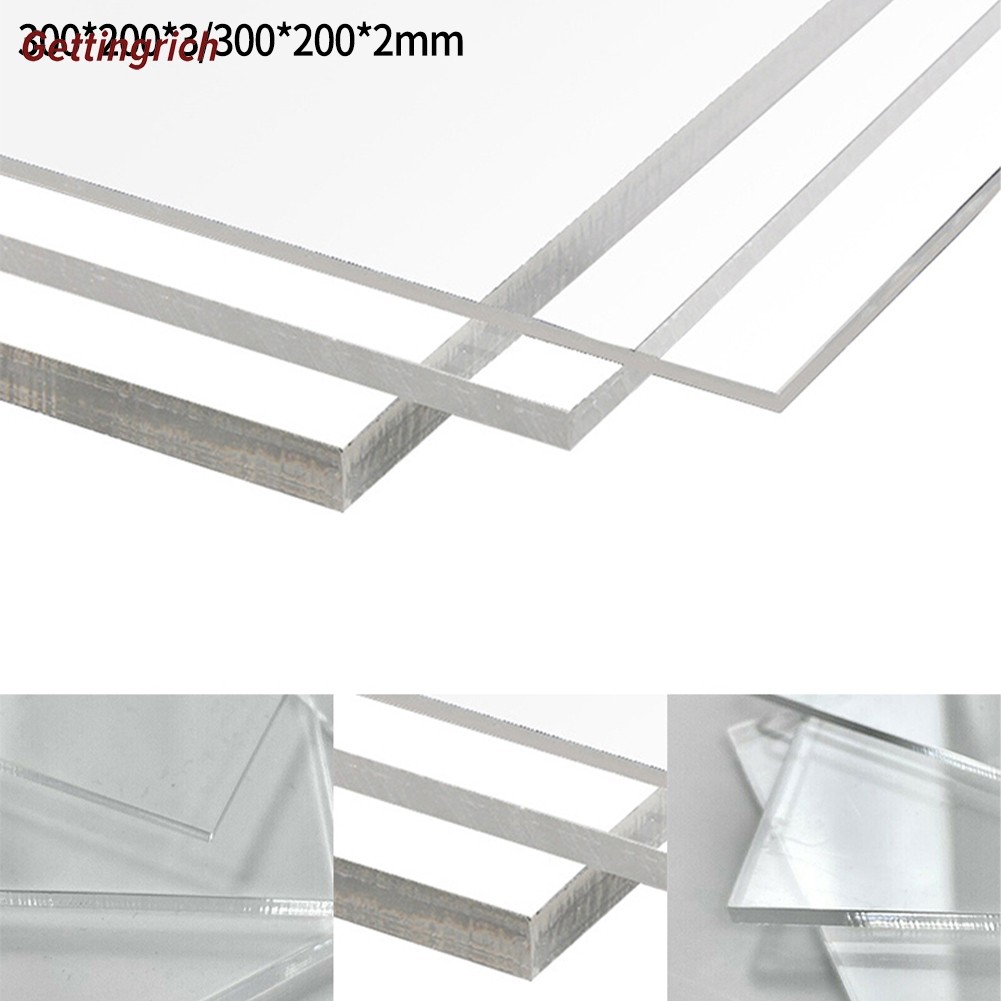 [GTH] Clear Acrylic Sheet 2/3mm thick 200mm×300mm Plastic Sheet PVC ...