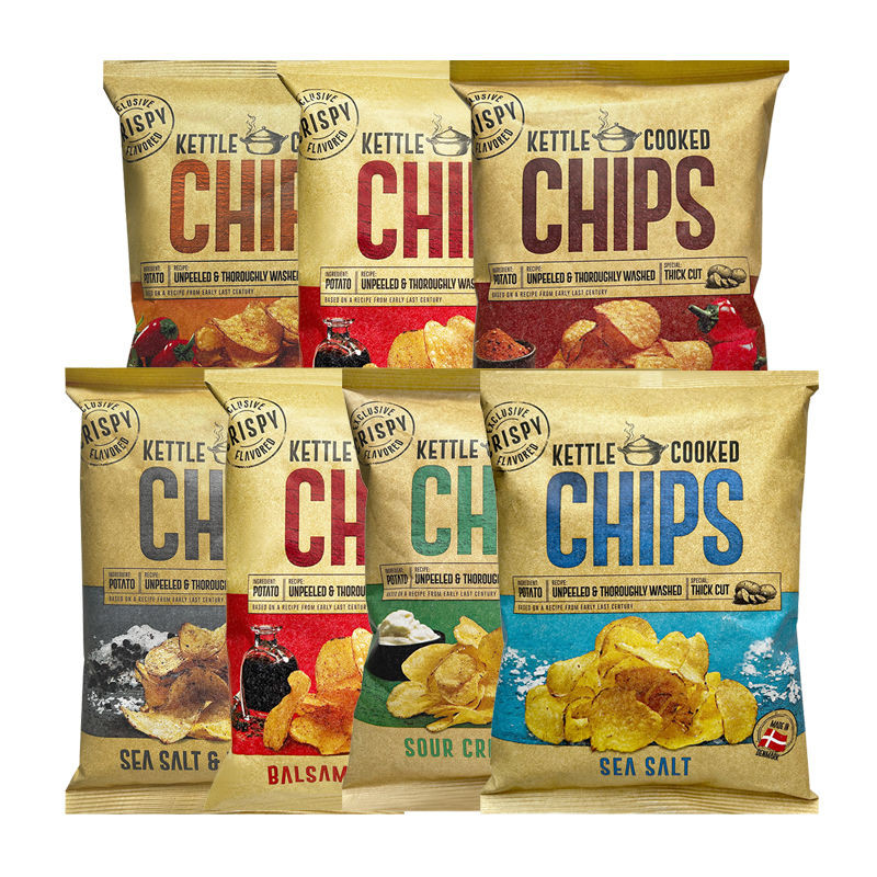 Enmes Original Cut Potato Chips Kettle Cooked Chips Denmark Imported