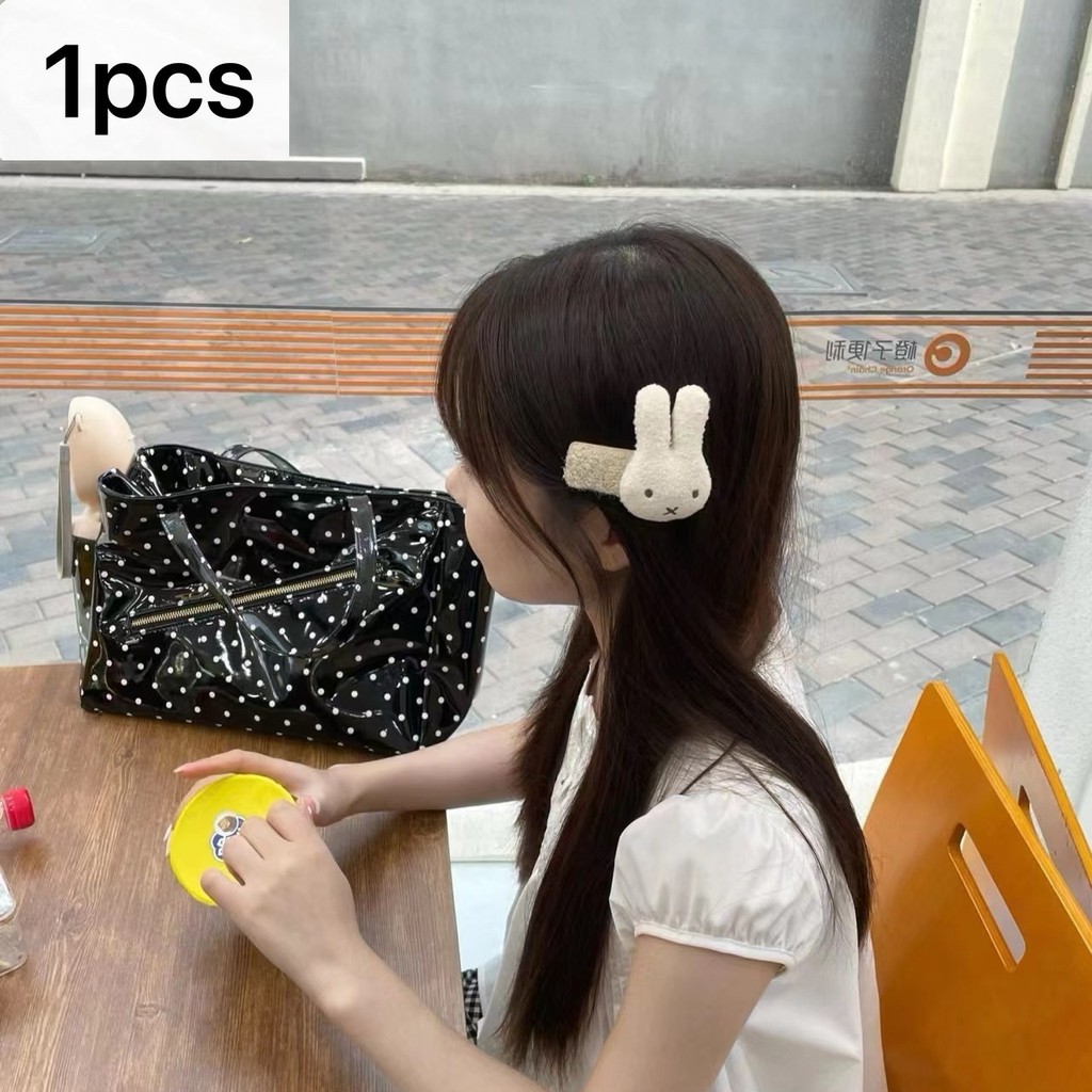 Korean Version Cute Plush Cartoon Rabbit Hair Clip Sweet All-Match ...