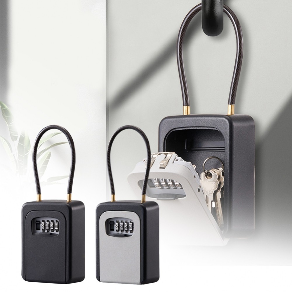 Key Safe Lock Box Wall-mounted Safe Durable Metal Construction For ...