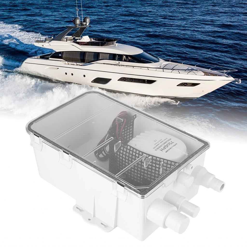 Mingxiu 750GPH Marine Shower Sump Pump Drain Kit System Automatic