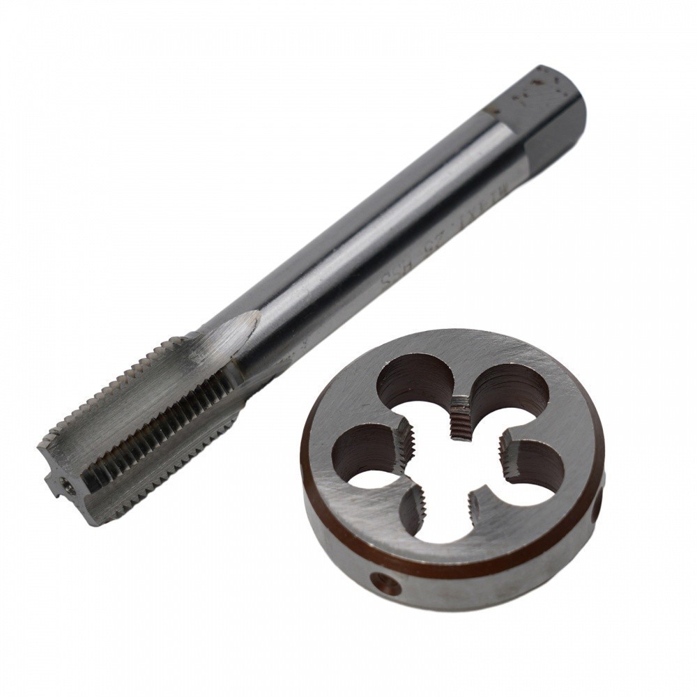 Left Hand Tap and Die Bundle 14mm x 1 25 LH Fine Thread Round Die Tap ...