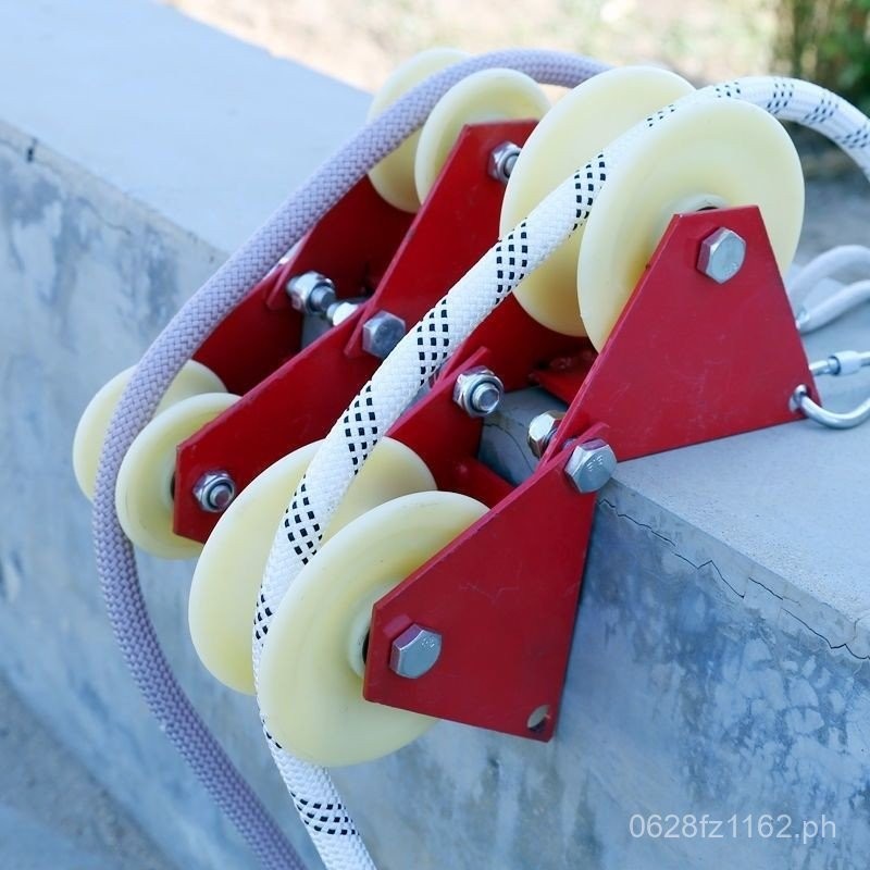 Labor-Saving Corner Pulley Safety Rope Exterior Wall Rope Spider Man ...