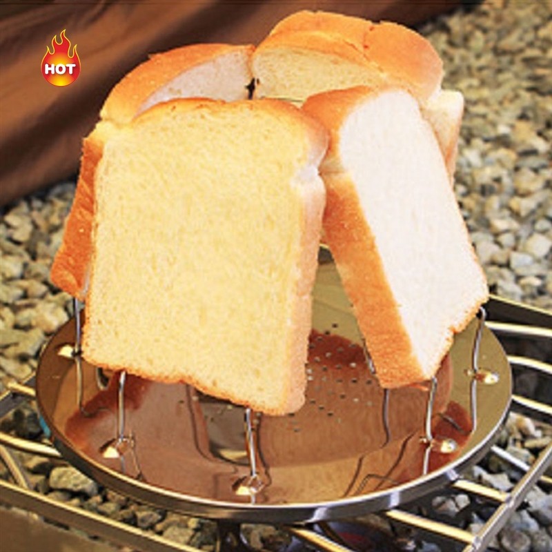 Toaster Rack Simple Portable Stainless Steel Toast Rack Outdoor Camping ...