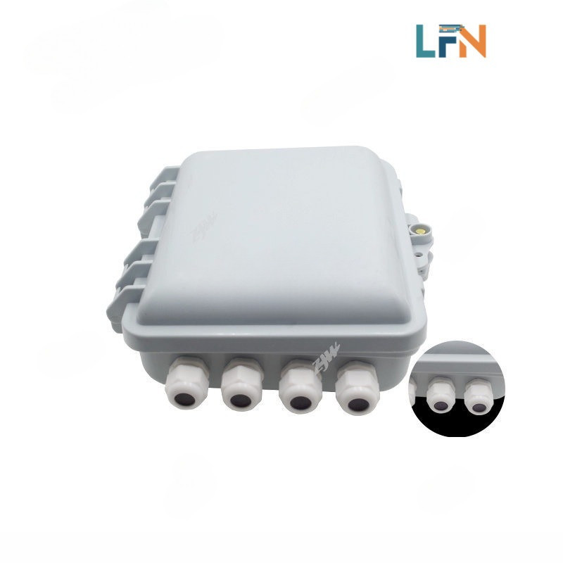 LFN 12 core FTTH adapter Distribution Box / 1:8 Nap Box Fiber Optic PLC ...
