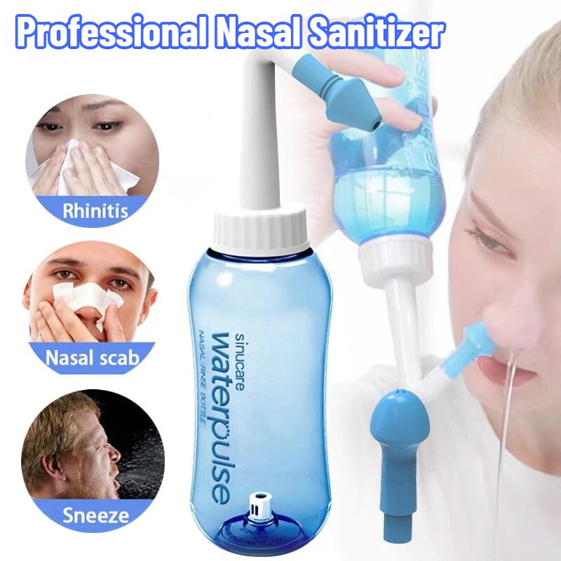 300ML Professional Nasal Sanitizer Nasal Wash Neti Pot Sinus Cleanser ...