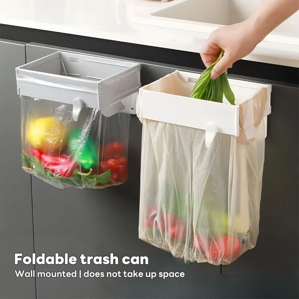 Mombaby Folding Garbage Rack Kitchen Trash Organizer Multifunctional ...