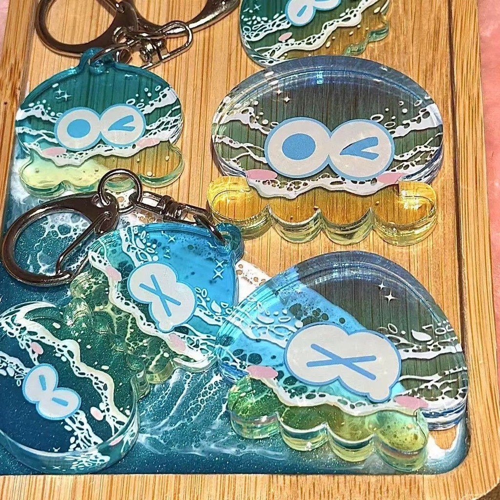 Game Splatoon 3 Keychain Anime Octolings Inklings Smallfry Acrylic ...