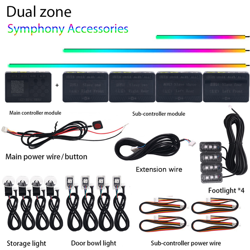 COD Dual Zone Symphony Streamer LED Ambient Light Parts Full Color 3 ...