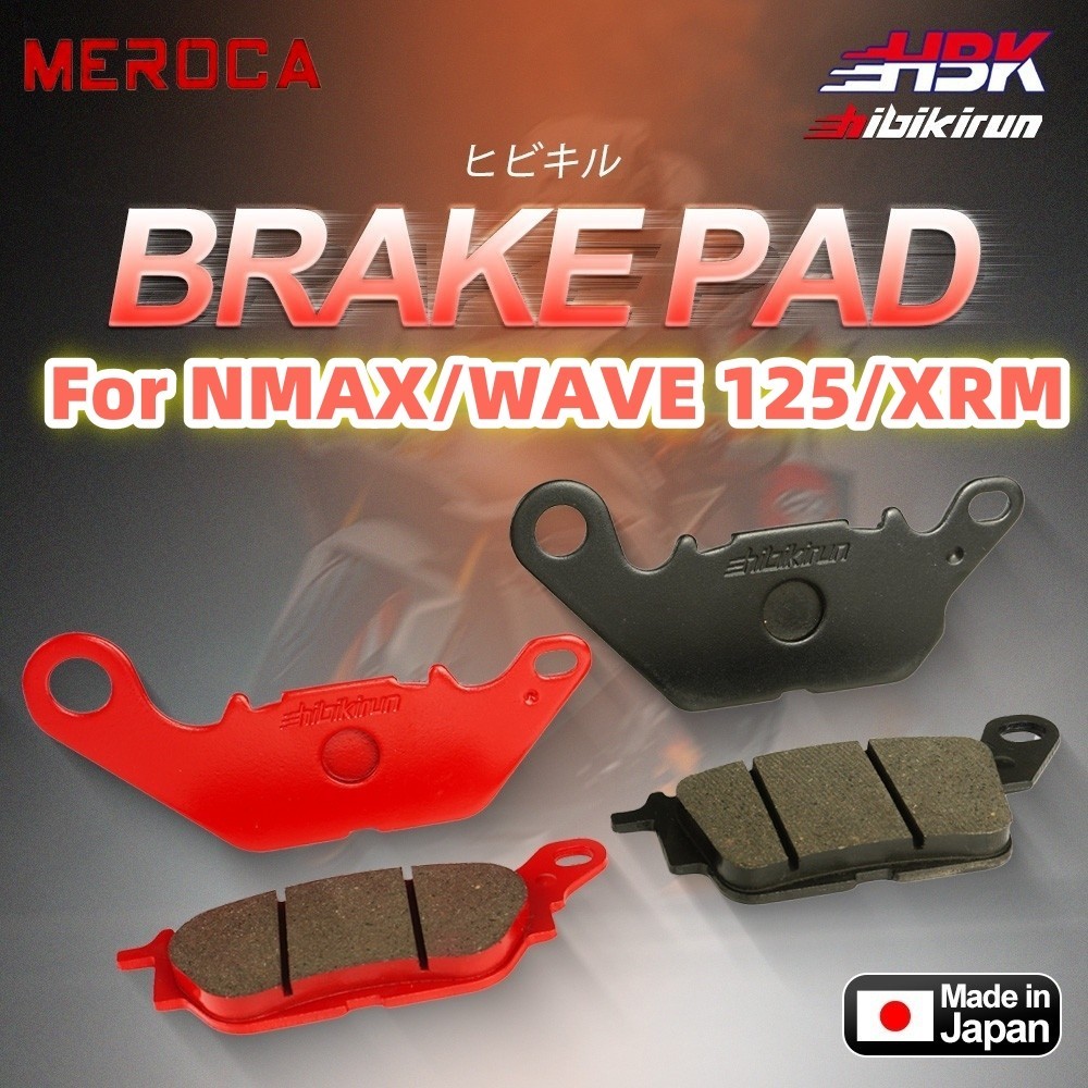 HBK Motorcycle Brake Pad for Yamaha NMAX 155/WAVE 125/ XRM/Raider 150 ...