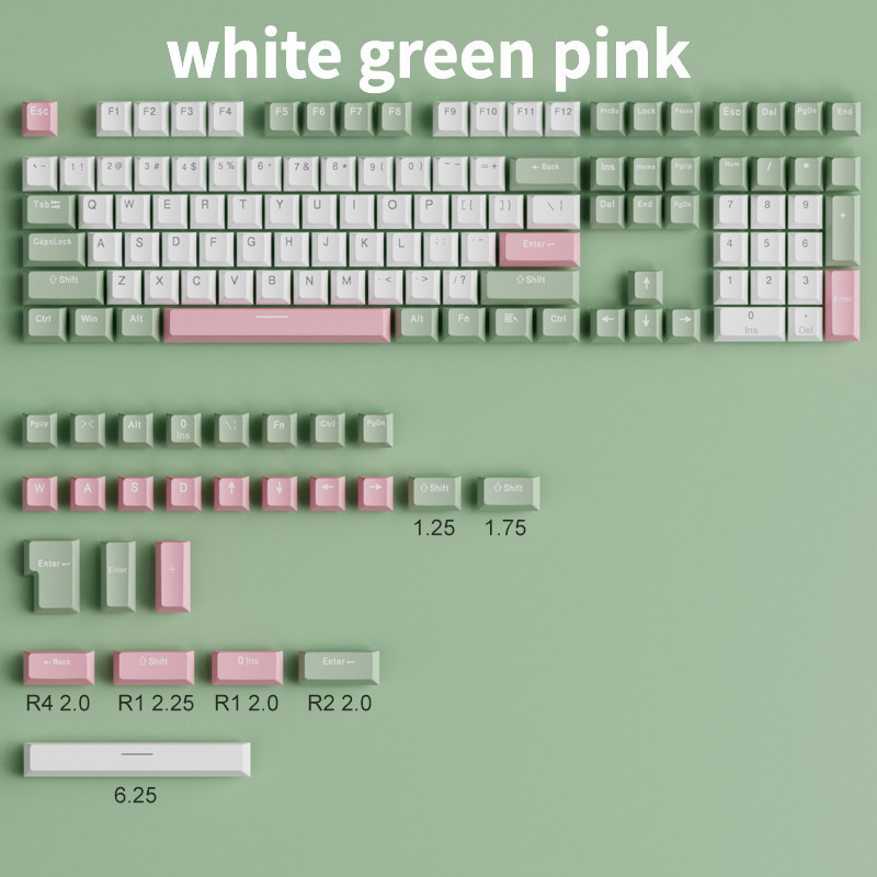 PBT Keyacap Lotus Double Color Mechanical Keyboard Keycaps Fresh ...