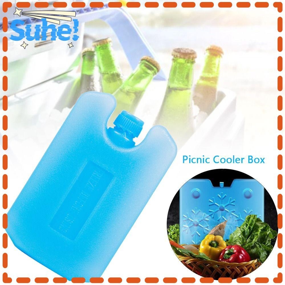 HISUHE 1/2/3PCS Ice Box, Reusable PE Ice Crystal Box, Refrigeration